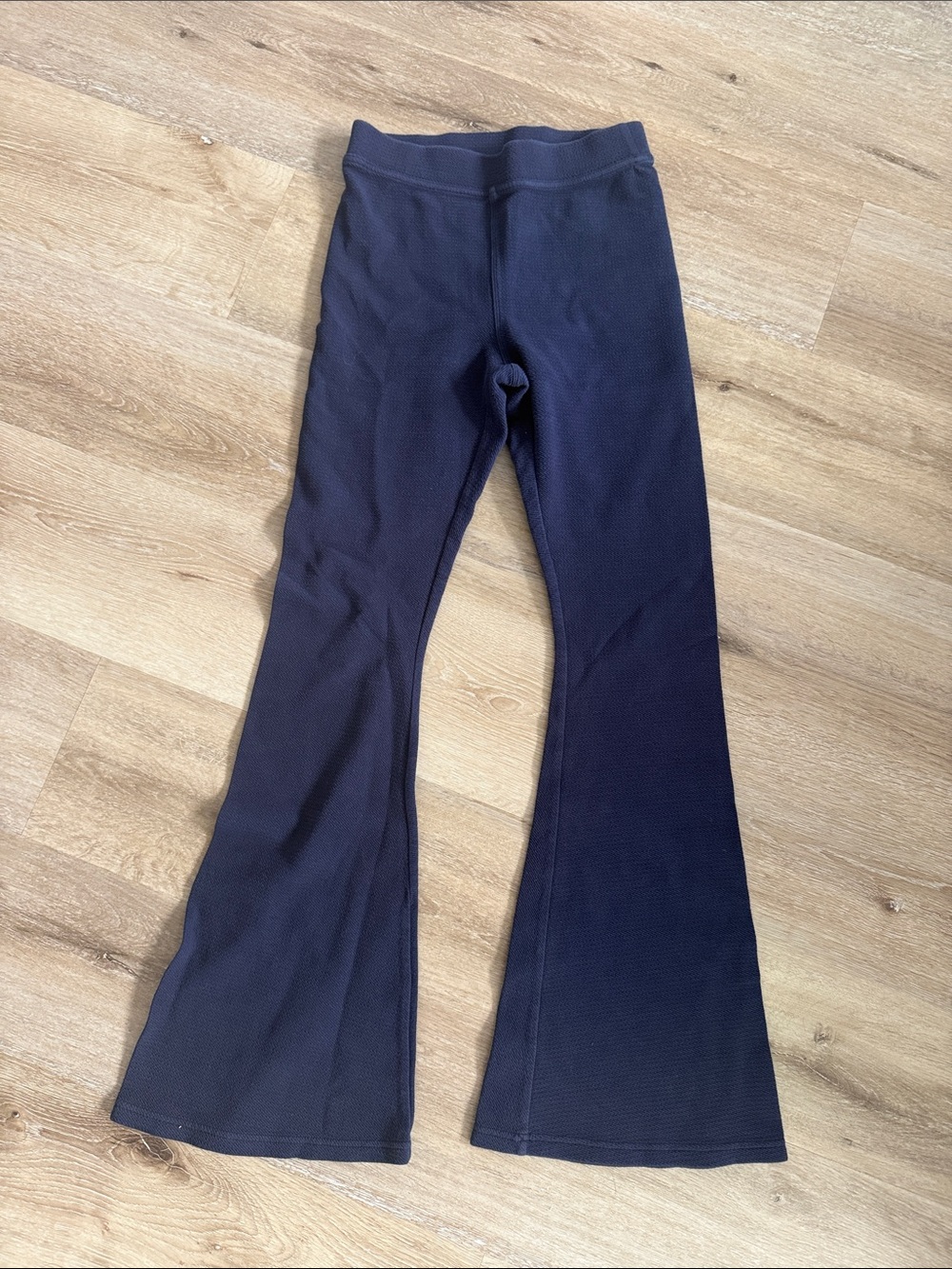 aerie Navy Flare Knit Pants